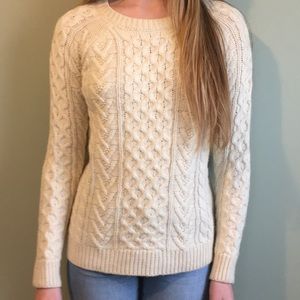 Cable knit sweater